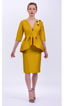 VESTIDO ADELE MOSTAZA