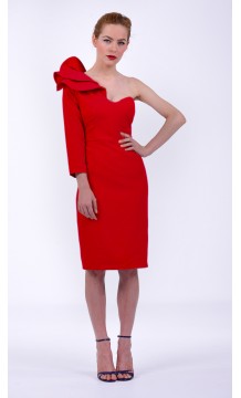 VESTIDO GALA ROJO