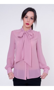 Camisa con lazo. Rosa Palo