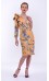 VESTIDO GALA MOSTAZA